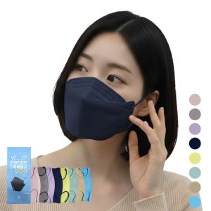 국내 생산 혜원클린 바이펜스 컬러 마스크 8종 성인용, 네이비, 300개