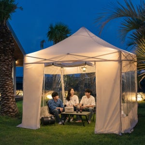 세모천막 에어라이트 접이식 캐노피 천막 알루미늄 프레임 이동식 포장마차 캠핑 바람막이