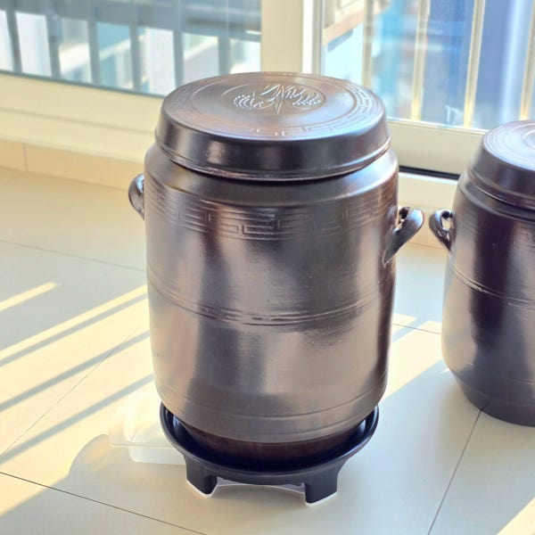 하나토기 소금항아리 소금독 천일염 간수빼는 날씬한 항아리 용량10kg/20kg
