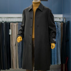 바쏘옴므 울 캐시미어 세미오버핏 발마칸 남자 롱 코트 브라운 WSZ4CJ27