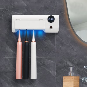 가정용 UV-C 칫솔살균기 칫솔건조기 360초 타이머형 욕실용 칫솔꽂이 거치대