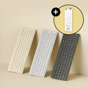 엑토 커브드 숫자키 휴대 충전 무소음 인체공학 아이패드 노트북 무선 블루투스키보드 B604