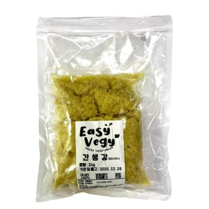 국산 간생강 다진생강, 간마늘 다진마늘 100% 1kg 당일작업 냉장 진공포장