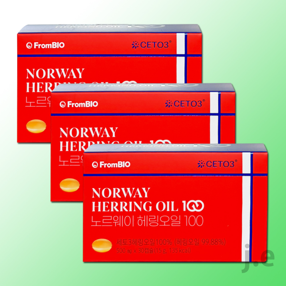 <b>프롬바이오</b> 노르웨이 헤링오일 100 30캡슐 3박스