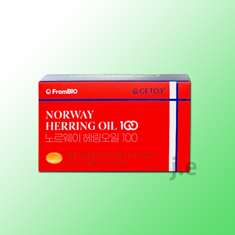 <b>프롬바이오</b> 노르웨이 헤링오일 100 30캡슐 1박스
