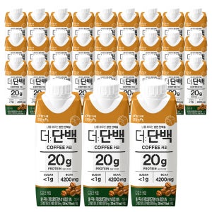 더단백 프로틴음료 커피 250ml 30개 단백질쉐이크 운동전 운동후
