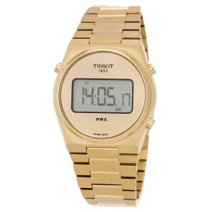 티쏘 Tissot PRX T1372633302000 메탈 골드 남자 전자 시계 미국 발송
