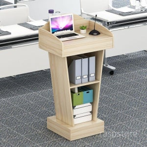 이동식 강연대 단상 교탁 교회 강의 발표 강의대 노트북 티크