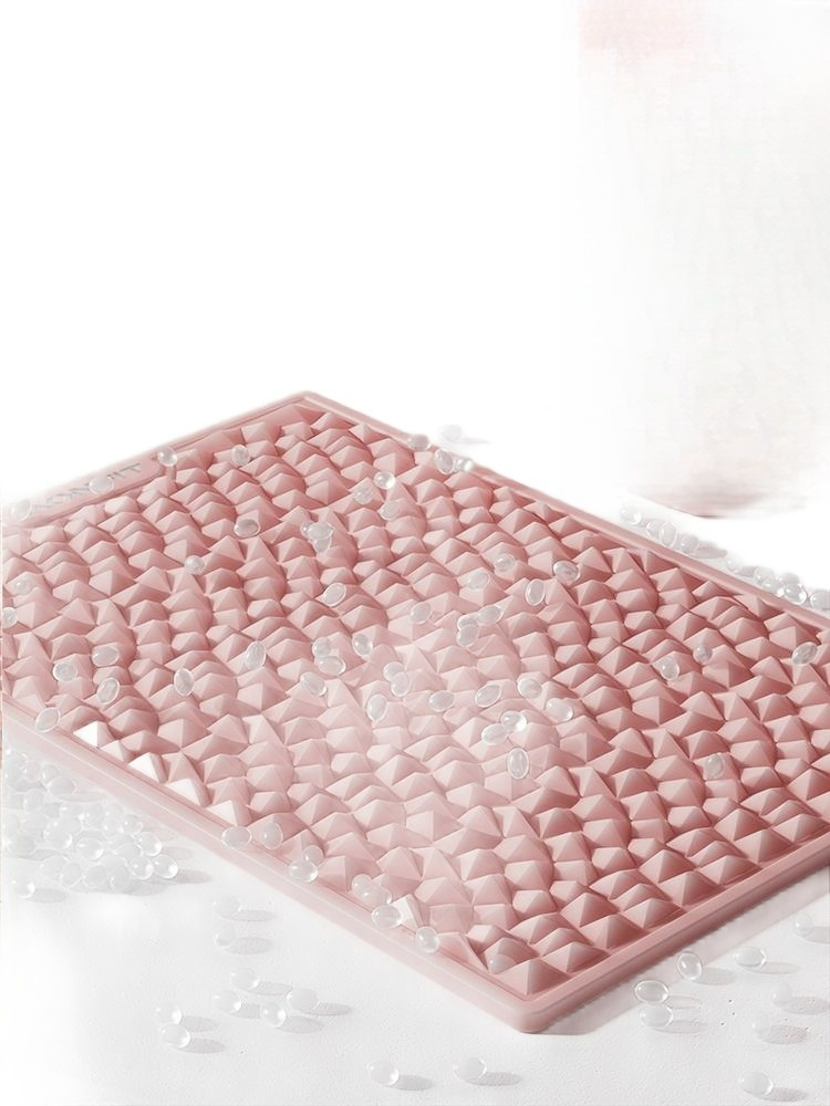 조깅 지압판 발마사지 매트 고무 러닝용 2개 선택 가능