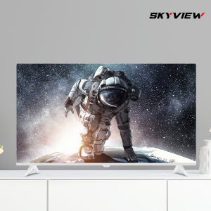 스카이뷰 109cm(43인치) 4K UHD 스마트 TV 화이트 1등급 구글 안드로이드 티비