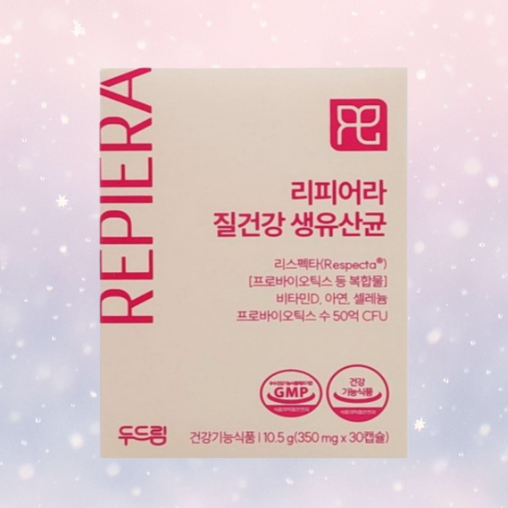 리피어라 갱년기 <b>프로바이오틱스</b> 두드림 질 건강 생유산균 30정 1개