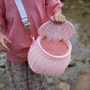 라탄 킥보드 자전거 바구니