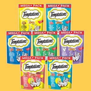 템테이션 메가팩 고양이 간식 콤보, 160g, 7개