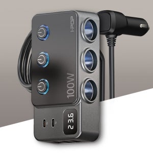 차량용 개별 스위치 USB 3구 시거잭 멀티소켓 100W 자동차 고속충전 USB포트