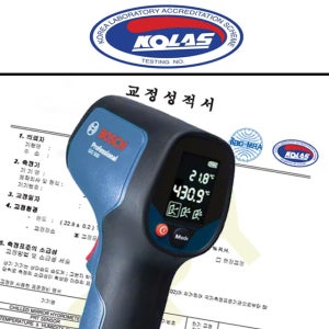KOLAS 검교정 성적서 포함 비접촉 적외선 온도계 보쉬 GIS500 해썹