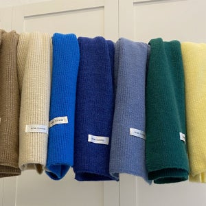 부드럽고 도톰한 무지 니트 머플러 21컬러