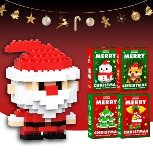 크리스마스 나노 블럭 5종 세트 미니 구성 산타 루돌프 눈사람 트리 양말
