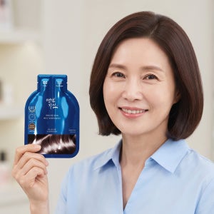 염색 가인 헤어 새치 염색약 샴푸형 3분 셀프 저자극 일회용 블랙브라운 15회분