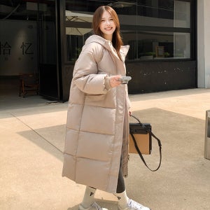 여성 롱패딩 루즈핏 후드패딩
