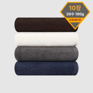 송월타올 헤비무지 10장 코마사 30수 고중량 190g 가정용 호텔수건 답례품 제작