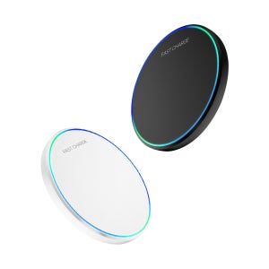 미모아 15W 원형 고속무선충전패드 무선충전기 WR16 갤럭시 아이폰 레이저 각인 인쇄