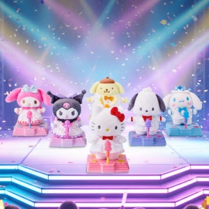산리오캐릭터즈 한정판 아이돌 패션체인지 헬로키티 멜로디 사운드 피규어