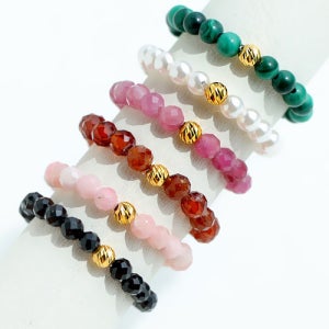 24k 골드 순금 투어마린 커플링 원석반지