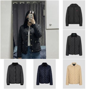 [국내백화점] 빈폴 여성 경량패딩 후드 다이아 퀼팅 패딩 BF5839