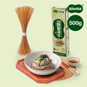 순솔 100% 메밀면 메밀국수 소바 모밀 순메밀 면 국수 막국수 500g