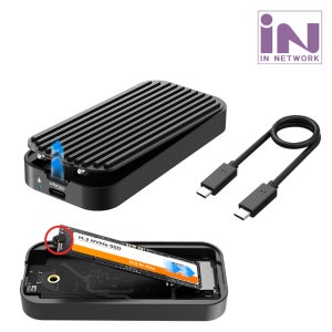 USB4.0 썬더볼트 C타입 SSD 방열 외장케이스 40G M.2 NVMe IN-SN40