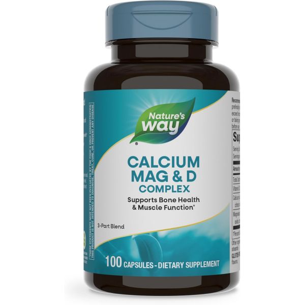 마그네슘 피로 자연 방식 칼슘 비타민 D 복합체 와 <b>치아</b> D3 글루텐 프리 100 캡슐 포함 (포장은 다 수 있습니다)