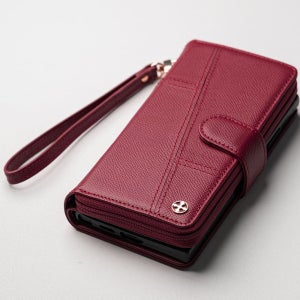 에르모 천연가죽 카드 지갑 케이스 버건디, LG 벨벳 LM-G900N