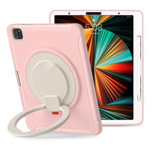 아이패드 프로 12.9 4세대 케이스 범퍼 회전 마카롱 아머 연핑크, 프로 4세대 12.9