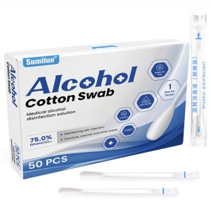 알콜 스틱 스왑 소독약 일회용 면봉 50개
