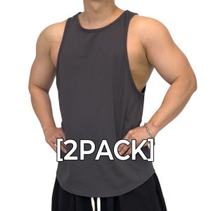 [1+1]파시엔시아 베이직 헬스 머슬나시 남자 짐웨어 운동 트레이닝 런닝 머슬핏 민소매 나시티