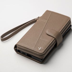 에르모 천연가죽 카드 지갑 케이스 베이지, 갤럭시S10 5G SM-G977N