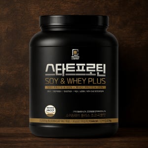 프로틴컴퍼니 스타트프로틴 소이&웨이 플러스 단백질보충제 단백질쉐이크 초코맛 2kg 1통