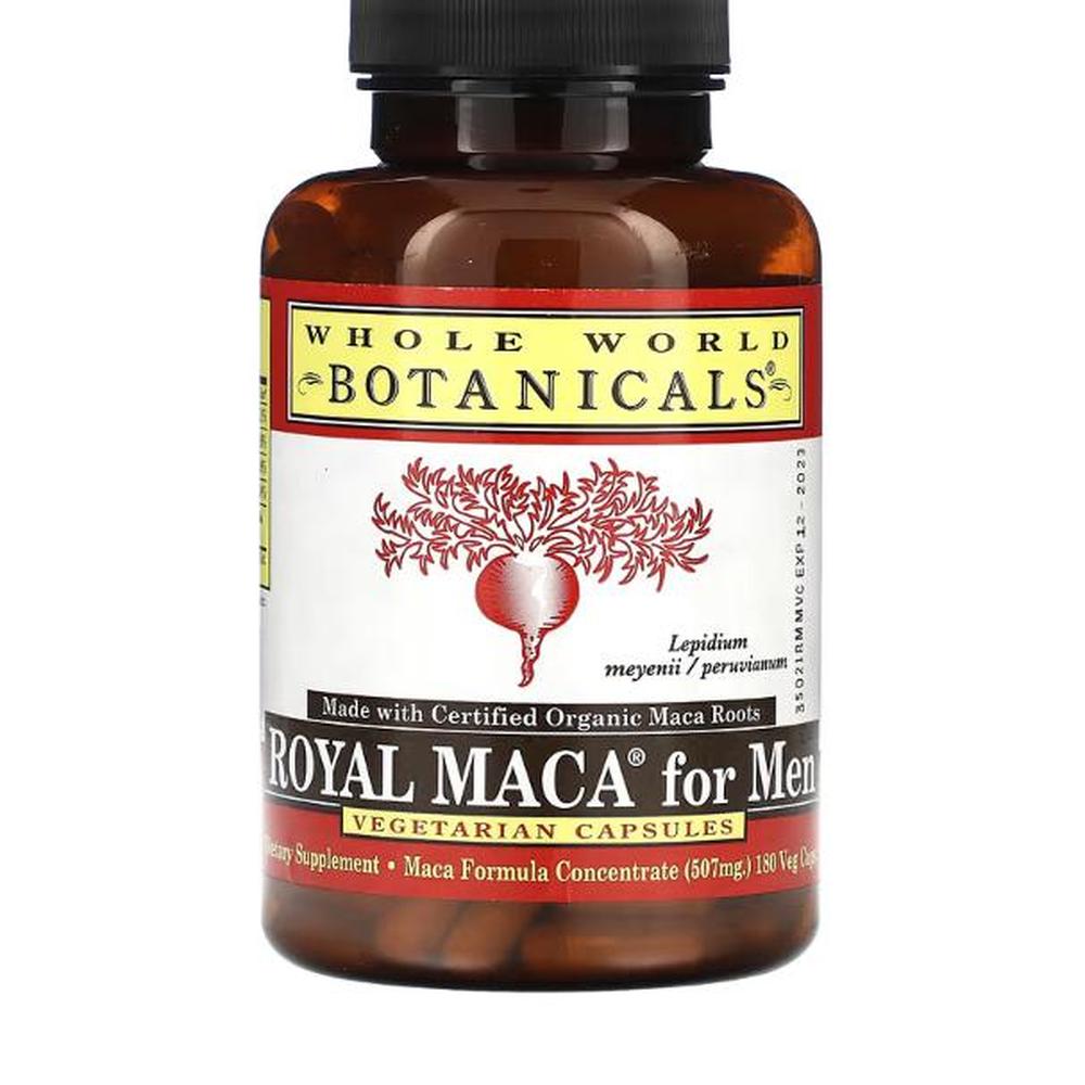 홀월드보테니컬스 <b>로얄 마카</b> 포 멘 젤라틴화 500mg 베지캡슐 180정