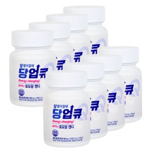 당업큐 포도당캔디 당떨어질때 15정 휴대용 글루코스 소아 성인 노인 학생 31.5g, 8개