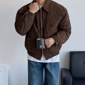 남자코듀로이패딩 코듀로이숏패딩