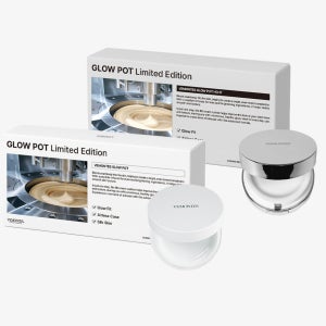 베몽테스 쿠션 글로우팟 본품+리필 미러 화이트 리미티드 에디션 물광 재생 쿠션