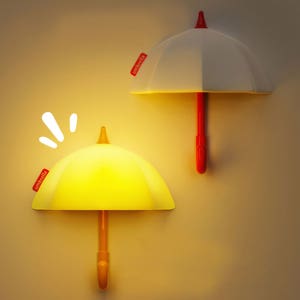 말랑우산 LED 무드등 미니 자석 램프 현관 거실 부엌 침실 아이 자취방 조명 열쇠고리