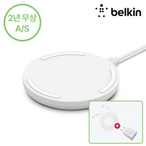 아이폰 15W 무선충전기 벨킨 부스트업 Qi 충전기 갤럭시 고속충전 어댑터포함