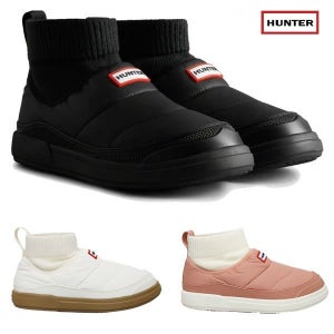 HUNTER 인/아웃 인슐레이티드 니트 커프 슬리퍼 부츠 패딩 방한화(WFS2265REN)