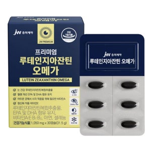 [1개월] JW중외제약 프리미엄 루테인지아잔틴 오메가3 1050mg 30캡슐, 1개