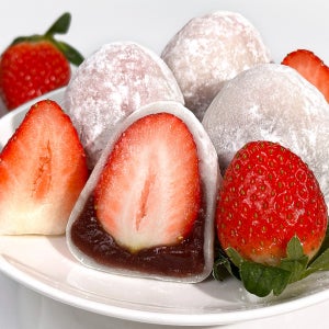 명가삼대떡집 특 사이즈 설향 생 딸기로 만든 수제 딸기모찌 찹쌀떡 과일모찌