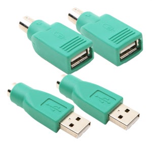 옛날마우스선 USB A PS2 변환 젠더 키보드용MF 어댑터 세트