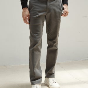 웰메이드 인디안 남성 겨울 2컬러 기모 면 슬림 밴딩 팬츠_MIUDL5W9281