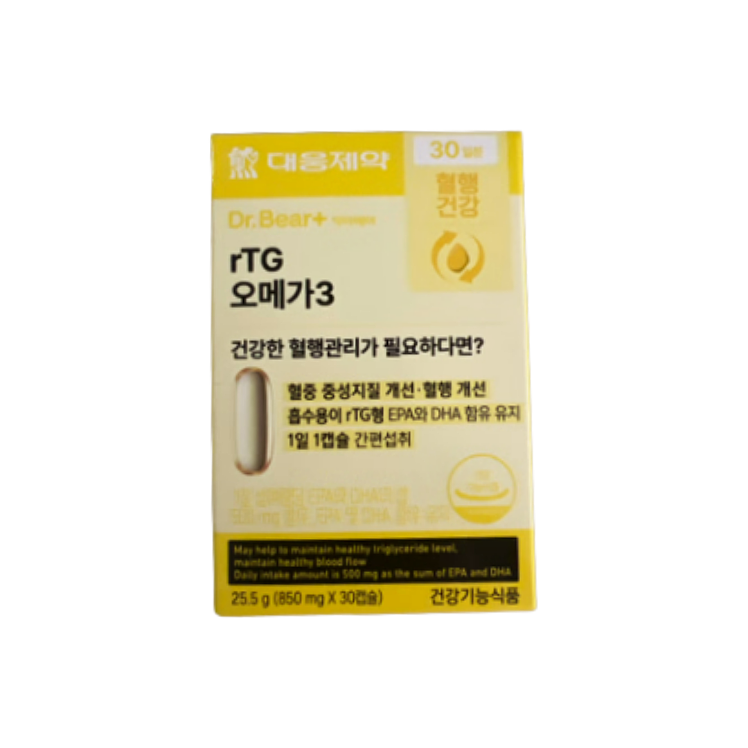 <b>대웅</b>제약 <b>rTG 오메가3</b> 30캡슐