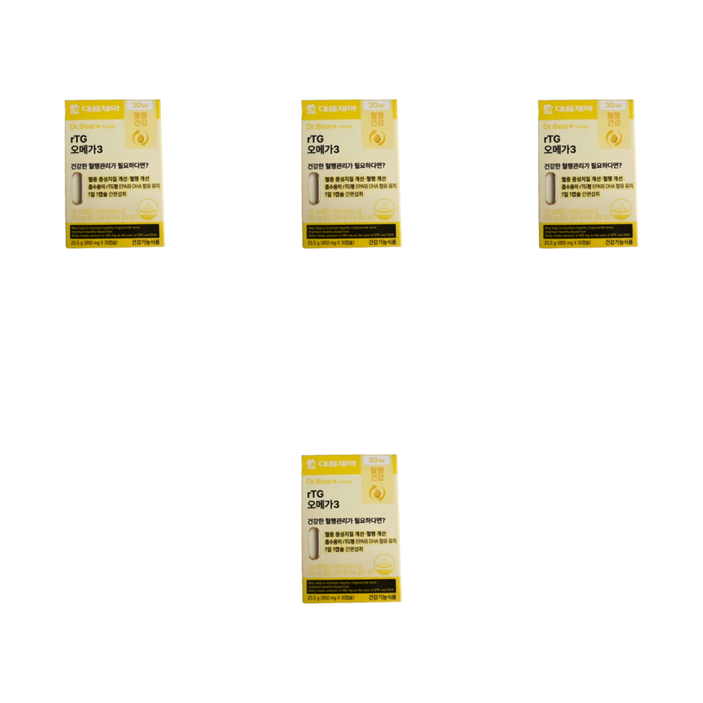 <b>대웅</b>제약 <b>rTG 오메가3</b> 30캡슐 4개